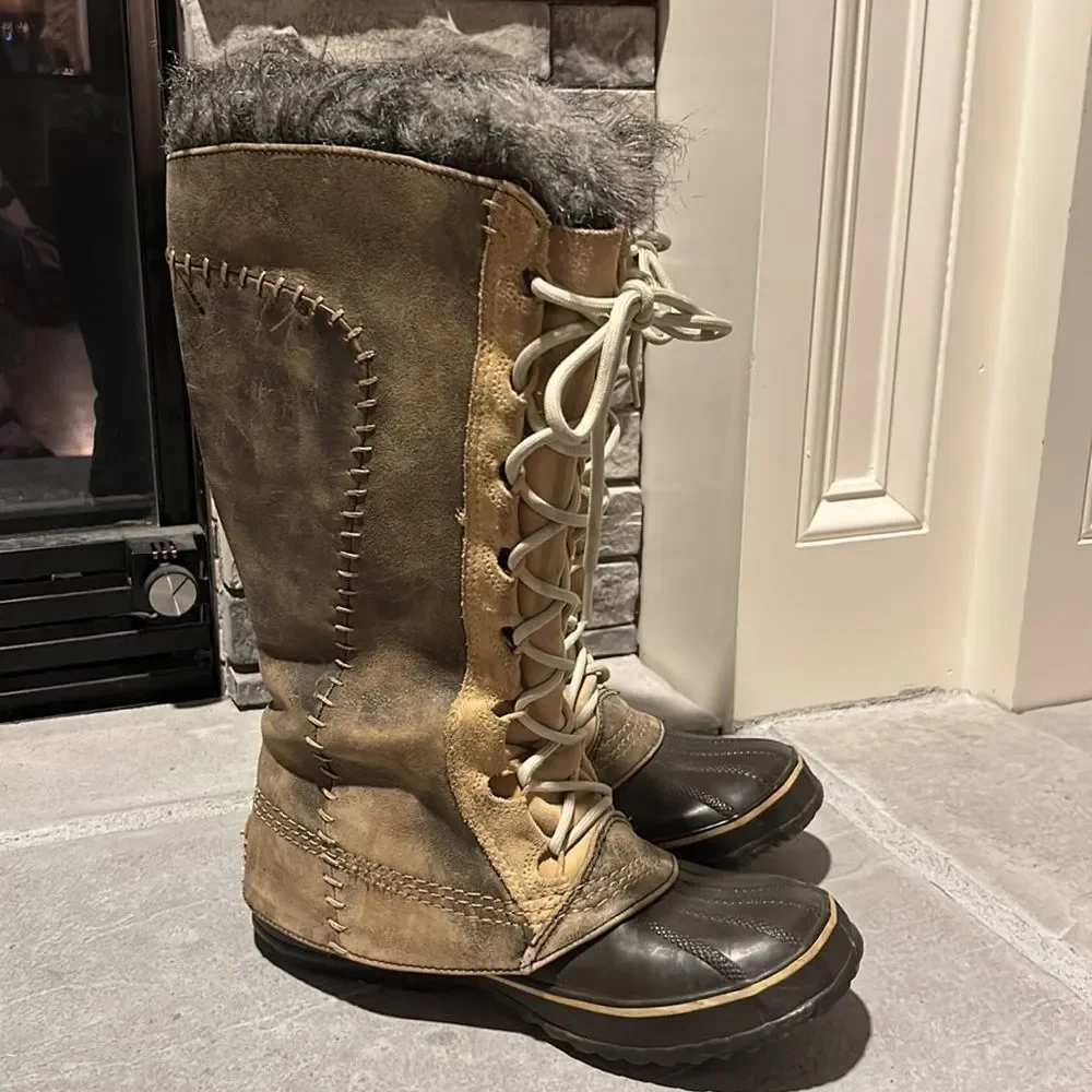 Sorel Cate The Great Curry Biscotti Winter Boot - Picture 4 of 13